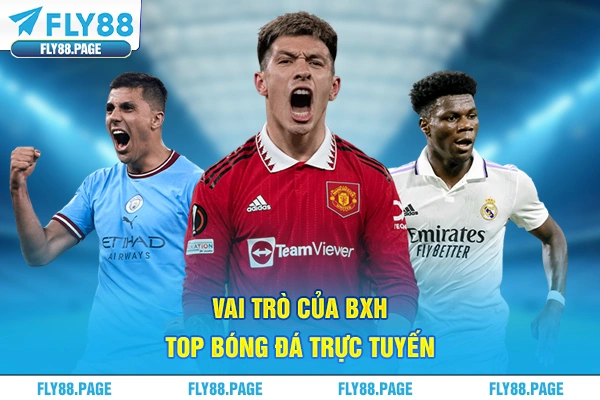 Vai trò của BXH top bóng đá trực tuyến Vai trò của BXH top bóng đá trực tuyến